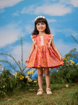 Vastramay - Printed A-Line Fit Dress