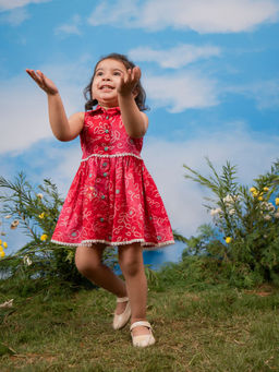 Vastramay - Printed A-Line Fit Dress