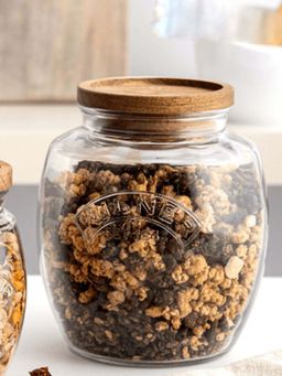 Kilner - Transparent Universal Jar Acacia Wooden Lid