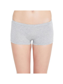 Leading Lady - Everyday Cotton Boy Shorts High-rise Brief - Grey