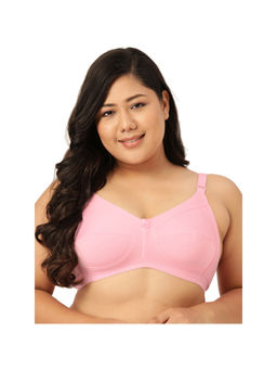 Leading Lady - Woman Everyday 100% Cotton Non Padded Pink Full Coverage Bra