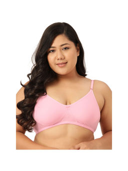 Leading Lady - Woman Everyday Cotton Non Padded Pink Full Coverage Bra