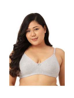 Leading Lady - Woman Everyday Cotton Non Padded Grey Melange Full Coverage Bra