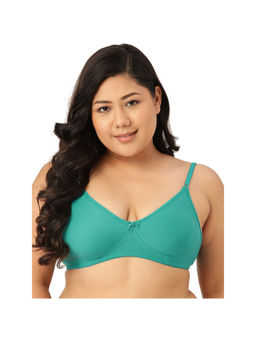 Leading Lady - Woman Everyday Cotton Non Padded Green Full Coverage Bra