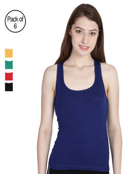 Leading Lady - Pack Of 6 Cami Top - Multi-Color