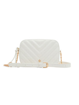 Call It Spring - Women White Textured Sling Bag