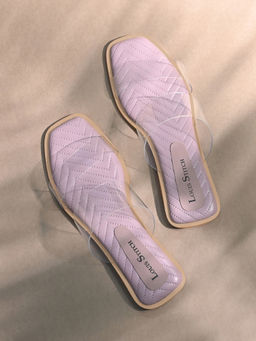 Louis Stitch - Women Purple Silicone Strap Lightweight Flats