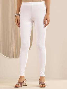 Libas - White Solid Leggings