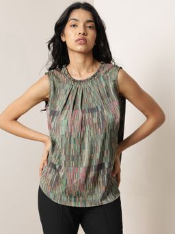 RAREISM - Giselle Printed Olive Top