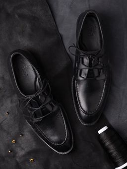 La Botte - Men Black Solid Derbies