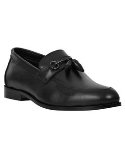 La Botte - Men Black Solid Tassel Formal Moccasins