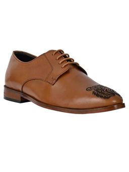 La Botte - Men Tan Printed Derbies