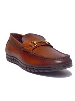 La Botte - Men Tan Solid Loafers