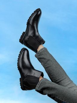 La Botte - Men Black Solid Chelsea Boots