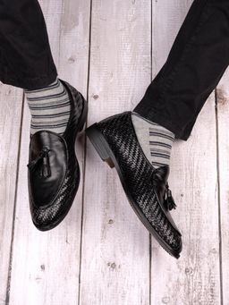 La Botte - Men Black Solid Moccasins