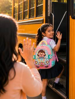 Little Surprise Box - Pink Girl Car Ride Backpack for Toddlers & Kids (2-6 Years)