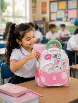 Little Surprise Box - Pink Roar Cat Backpack for Toddlers & Kids (2-6 Years)