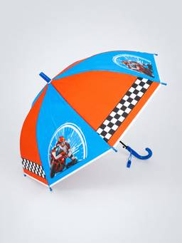 Little Surprise Box - Racing Bike Print Umbrella for Kids (7-12 Years)