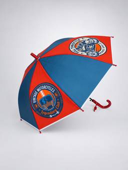 Little Surprise Box - Vintage Motorcycle Print Umbrella for Kids (7-12 Years)