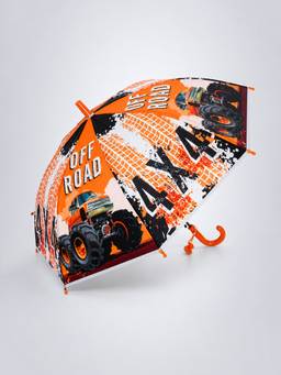 Little Surprise Box - Off-Road Monster Truck Print Umbrella for Kids (7-12 Years)