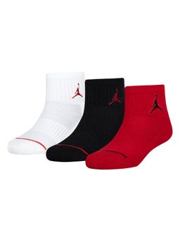 Jordan - Multi-Color Jumpman Quarter Socks (Pack of 3) (7-9 Years)