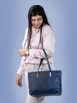Mochi - Textured Blue Tote Bag