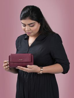 Mochi - Maroon Wallet for Women (S)
