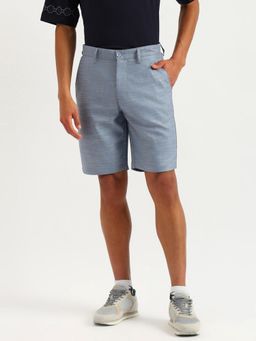 United Colors of Benetton - Textured Relaxed Fit Casual Shorts