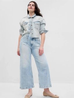 GAP - Women High Waist Rise Wide-Leg Jeans