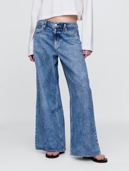 GAP - Women Mid Rise Relaxed Jeans