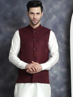 Jompers - Men Solid Nehru Jacket