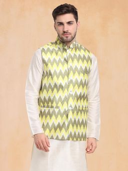 Jompers - Men Multi Printed Nehru Jacket