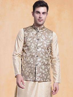 Jompers - Men Woven Design Nehru Jacket