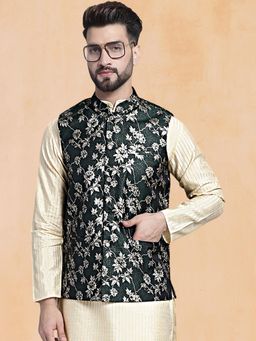 Jompers - Men Woven Design Nehru Jacket
