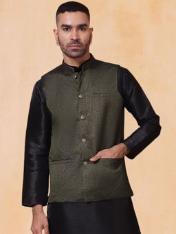 Jompers - Woven Design Nehru Jacket for Men