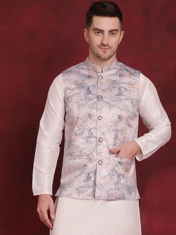 Jompers - Floral Printed Nehru Jacket
