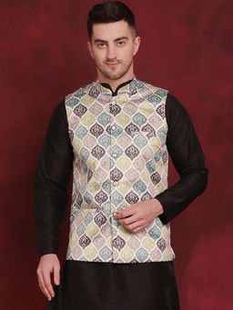 Jompers - Floral Printed Nehru Jacket
