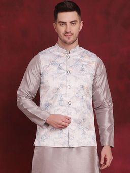 Jompers - Floral Printed Nehru Jacket