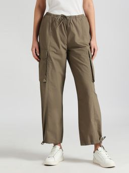 Pepe Jeans - Danika Elasticated Waist with Drawstring Details Parachute Pant