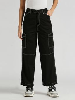 Pepe Jeans - Tulip High Waist Loose Contrast Stitch Details Cargo