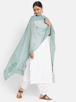 Fabindia - Cotton Silk Embroidered Dupatta