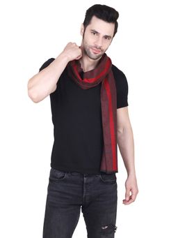 CAZZANO - Men Red Stripes Muffler