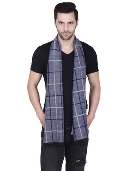 CAZZANO - Men Grey Checks Muffler
