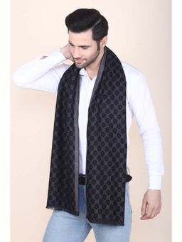 CAZZANO - Men Black Printed Muffler