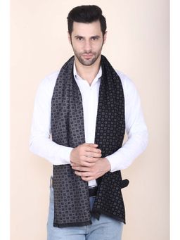 CAZZANO - Men Black Printed Muffler