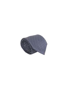 CAZZANO - Men Navy Blue Embroidered Tie