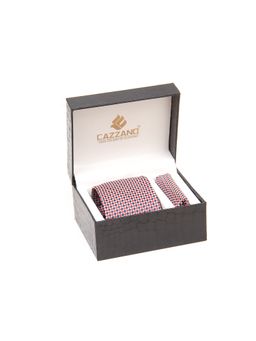CAZZANO - Men Multi-Color Checks Tie and Pocket Square