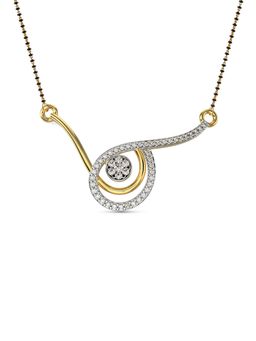DISHIS - 18k BIS Hallmark Yellow Gold and Diamond Tanmaniya Pendant