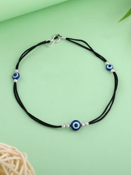 Estele - Evil Eye Black Thread Anklet, Gehena Protective Nazar Charm Payal for Daily Wear
