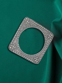 Estele - Antique Oxidized Square Bangle, Gehena Boho Tribal Kada for Stylish Ethnic Look